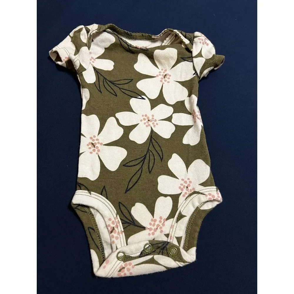 Carters Newborn Girl Floral Bodysuit‎